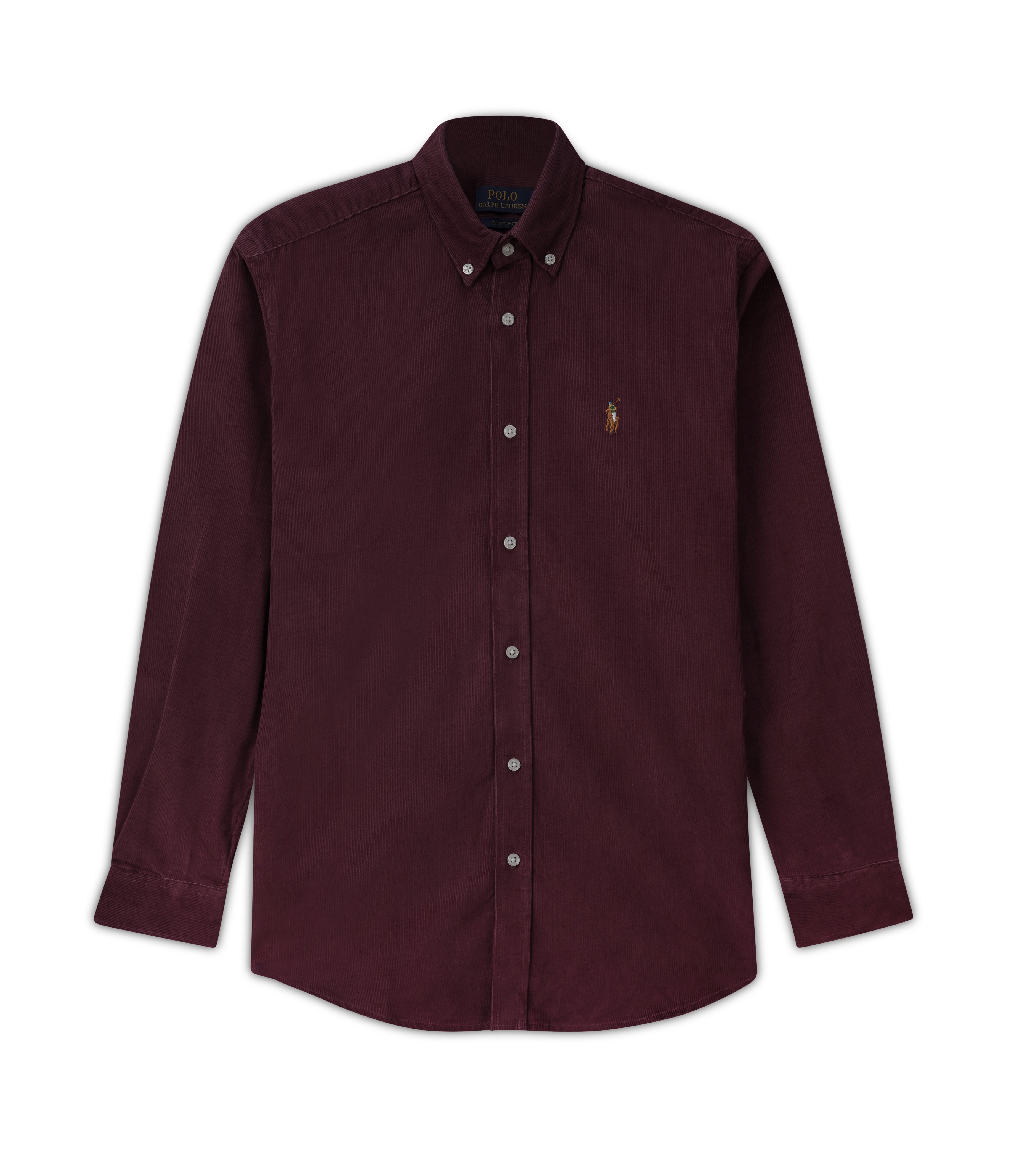 Ralph Lauren Corduroy Shirt Harvard Wine