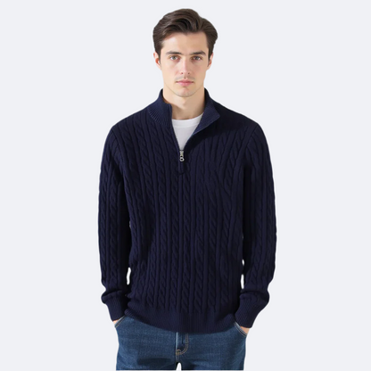 TAEBAEK Zipped Cable Sweater PARIJAN