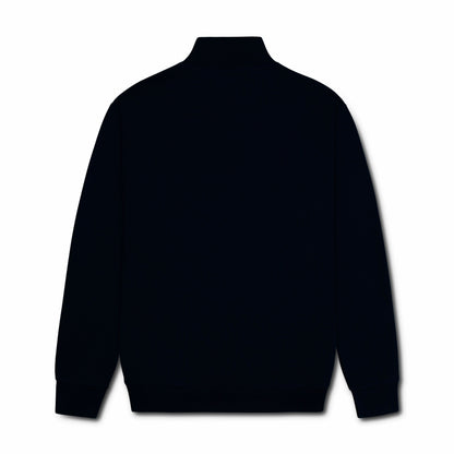 Quarter Zip Ribbed Sweatshirt Black RQZS-01 Arc Inc.