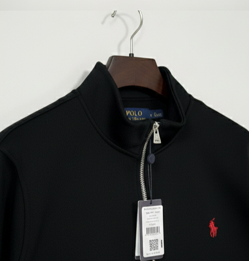 Ralph Lauren - Full Zipper Polo Zacket Black Fariona