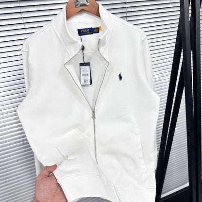 Ralph Lauren - Full Zipper Polo Zacket white Fariona