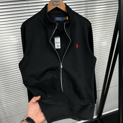 Ralph Lauren - Full Zipper Polo Zacket Black Fariona