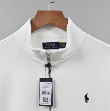 Ralph Lauren - Full Zipper Polo Zacket white Fariona