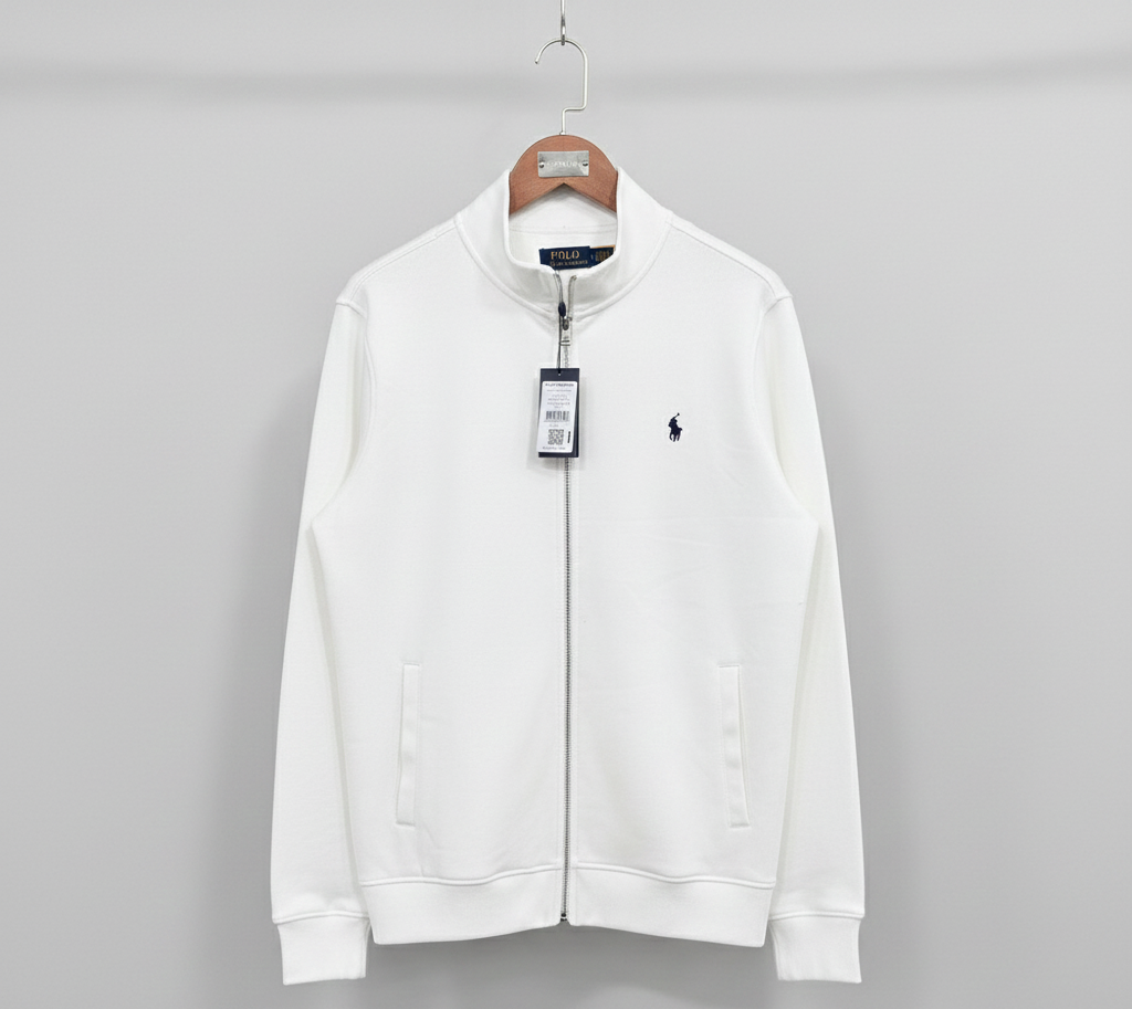 Ralph Lauren - Full Zipper Polo Zacket white Fariona