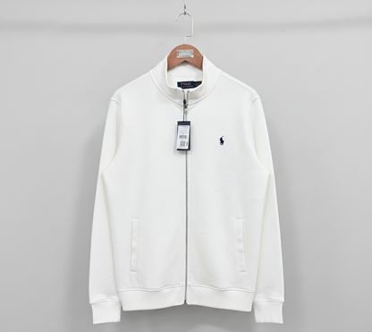 Ralph Lauren - Full Zipper Polo Zacket white Fariona